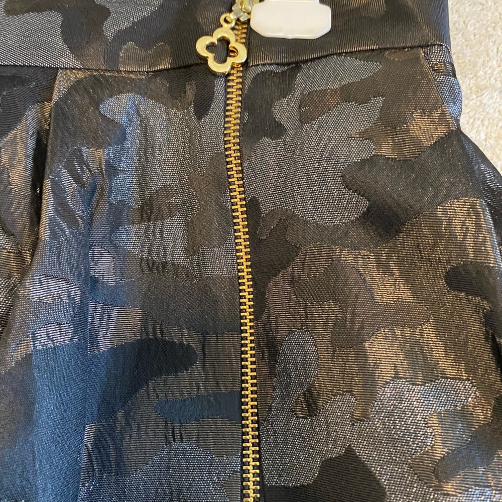 Pink Tartan Gray Black Bubble Cargo Skirt - Picture 4 of 5